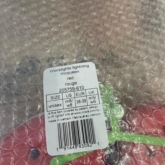 Crocs Classic Clogs Disney Pixar Cars Lightning McQueen NWT Limited Edition 6/8 - Picture 4 of 5